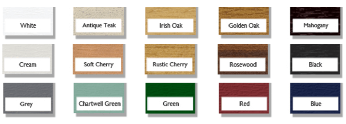 Colour window frames